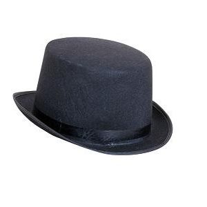 Sombrero copa fieltro negro