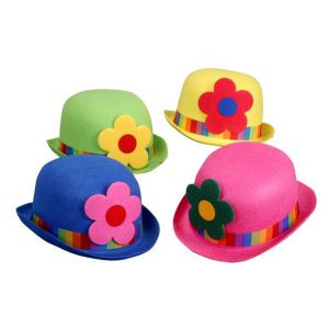 Sombrero bombin flor colores surt