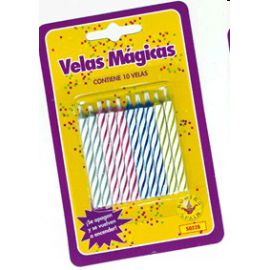 Velas magicas (10 uds)
