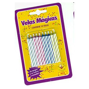 Velas magicas (10 uds)