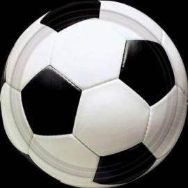 Platos futbol 22,8 cm (pack 8 unid.)