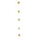 Guirnalda estrellas oro (12 unid.)