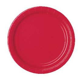 Platos rojos 22,5 cm (10 unid.)