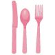 Tenedores rosa pastel (10 unid)