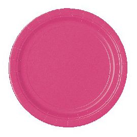 Platos fucsia 22,5 cm (10 unid.)