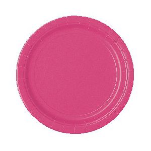 Platos fucsia 22,5 cm (10 unid.)