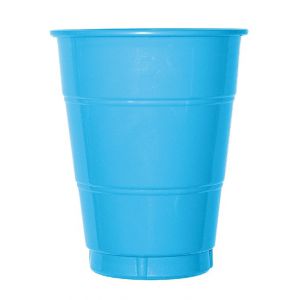 Vaso grande azul caribe (10 unid)