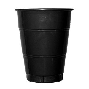 Vaso grande negro (10 unid)