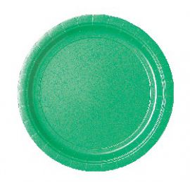 Platos verdes 22,5 cm (10 unid.)