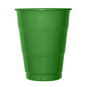 Vaso grande verde (10 unid)