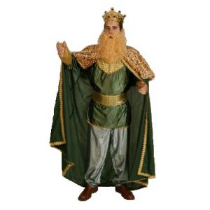 Disfraz rey mago adulto bt verde