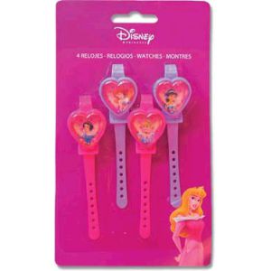 Relojes princesas disney (pack 4 uds)