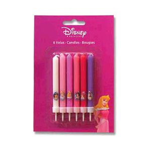 Velas princesas disney (pack 6 uds)