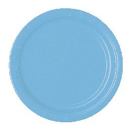 Platos azul pastel 22,5 cm (10 uds)