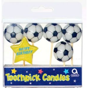 Velas futbol (6 uds)