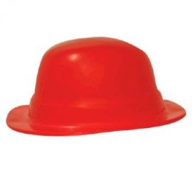 Sombrero bombin unicolor rojo