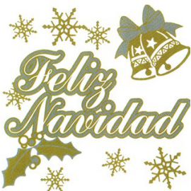 Adhesivo feliz navidad