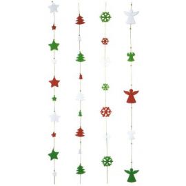 Guirnalda navidad 150 cm surt.