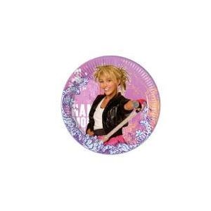 Platos hannah montana 23 cm (8 uds)