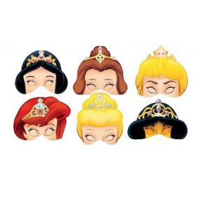 Caretas princesas (pack 6 unid)