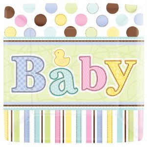 Platos baby shower 17,7 cm (18 uds)