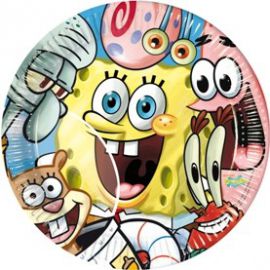 Platos bob esponja (10 unid)