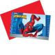 Invitaciones spiderman con sobre (6 uds)