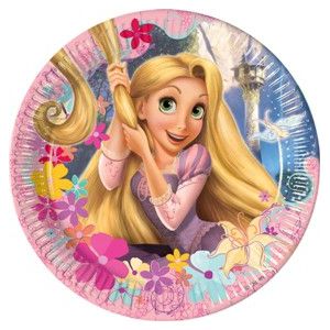 Platos princesa rapunzel (10 uds)