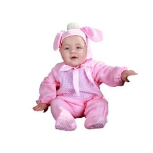 Disfraz bebe perrito rosa