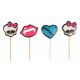 Velas mini forma monster high (4 unid)