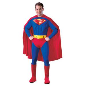 Disfraz superman musculoso adulto t l