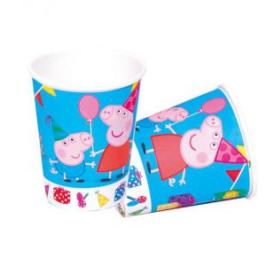 Vasos peppa pig (8 unid)