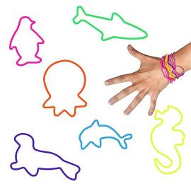 Pulseras locas animales (12 uds)