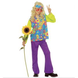 Disfraz hippie niños de 5 a 13 años