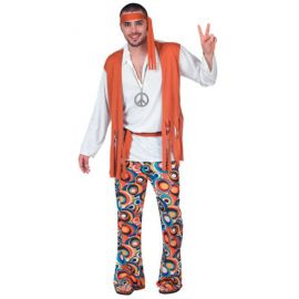 Disfraz hippie chico chaleco
