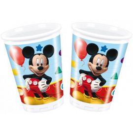 Vasos mickey club house (8 unid)