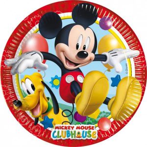 Platos mickey club house (8 unid)