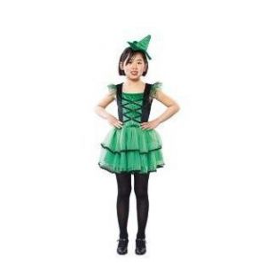 Disfraz bruja verde niñas de 4 a 12 años