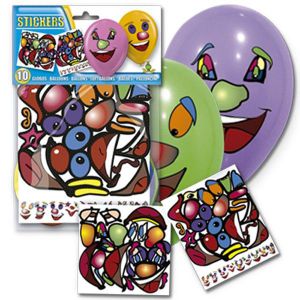 Globos stickers (10 unid)