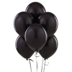 Globos negros (12 unidades)