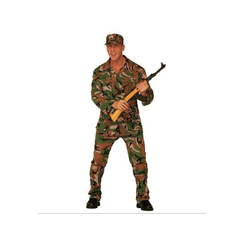 disfraz hombre militar.