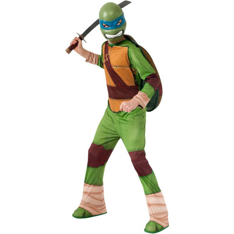 Brote Descubrimiento Retrato Disfraz tortuga ninja Leonardo niños de 3 a 8 años - Barullo.com