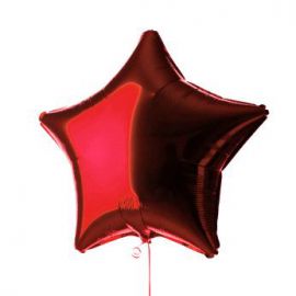 Globo helio estrella rojo