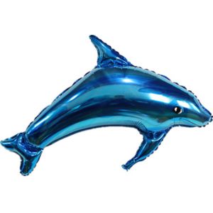 Globo helio delfin azul