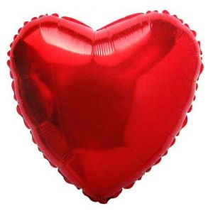 Globo helio corazon rojo