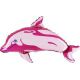 Globo helio delfin fucsia