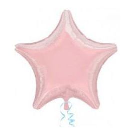 Globo helio estrella rosa pastel