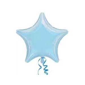Globo helio estrella azul pastel