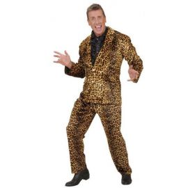 Disfraz pop star piel de leopardo adulto