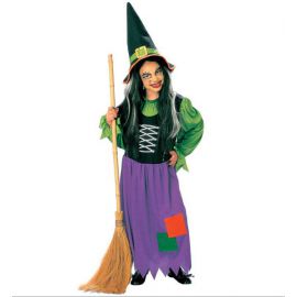 Disfraz de bruja verde infantil de 5 a 13 años